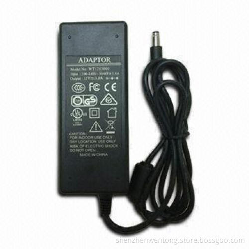 36W Power Adapter with 100 to 240V AC Input Voltages, Measures 115 x 47 x 32mm